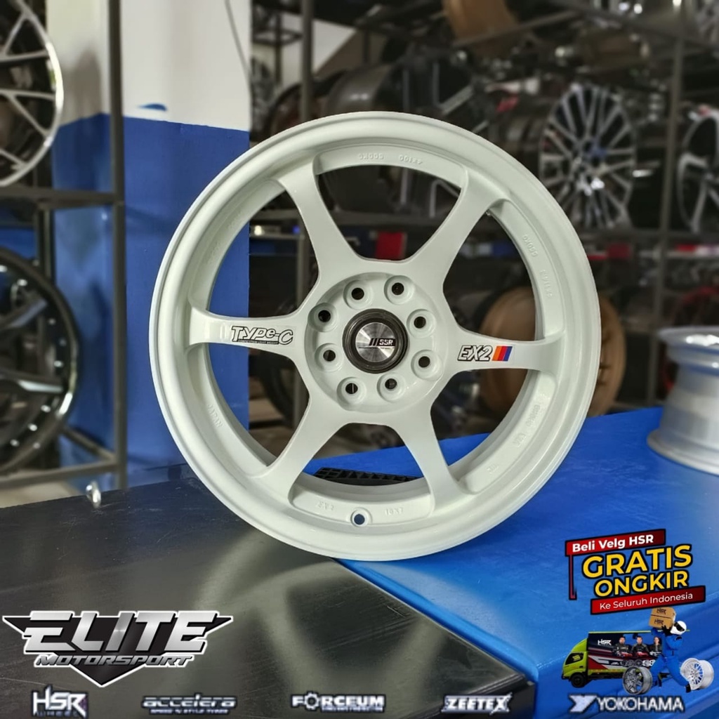 Velg Mobil Jazz Yaris Brio Velg SSR Ring 16 Lubang 4x100 4x114 Velg Racing