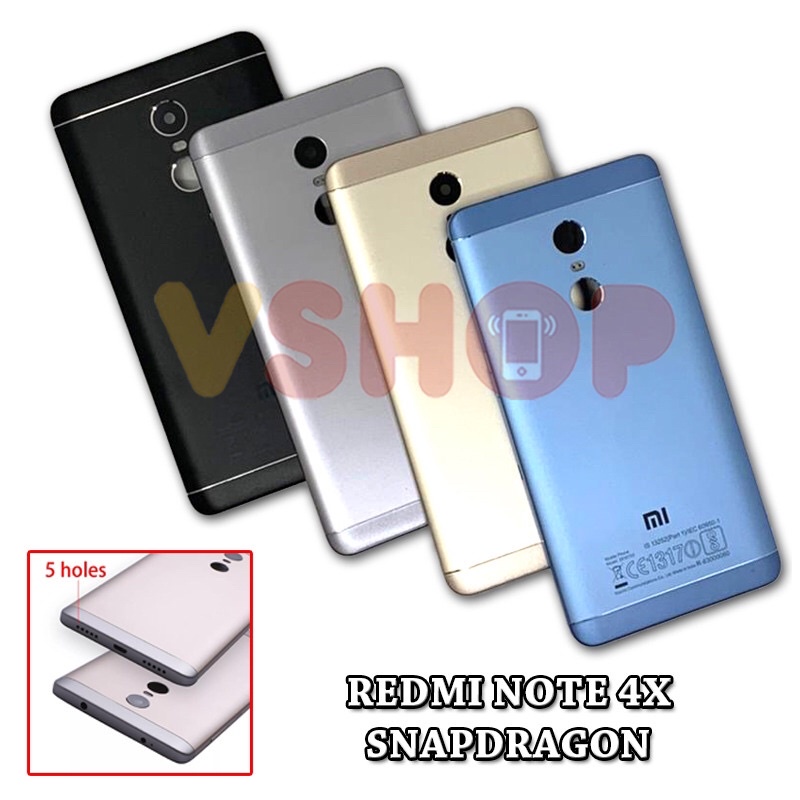 BACKDOOR- BACK CASING - HOUSING XIAOMI REDMI NOTE 4X SNAPDRAGON