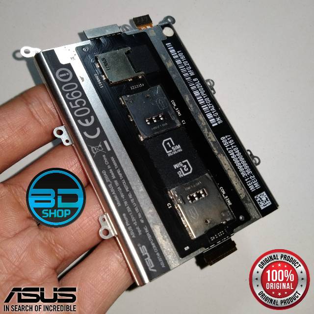 ORIGINAL ASLI Baterai Flexible Sim Card Asus Zenfone 2 Z00AD (ZE551ML) dan Z008D (ZE550ML)
