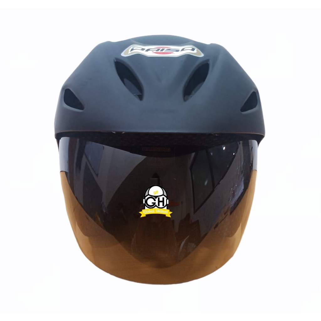 HELM RAVIGATOR SOLID GREY DOFF HALF FACE MURAH SNI SATU KACA