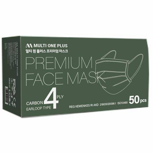Masker  Multi One Plus Premium Carbon 4 Play Earloop