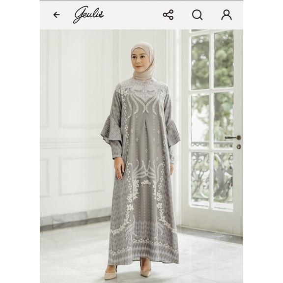 GAUDY DRESS- TAUPE BY GEULIS