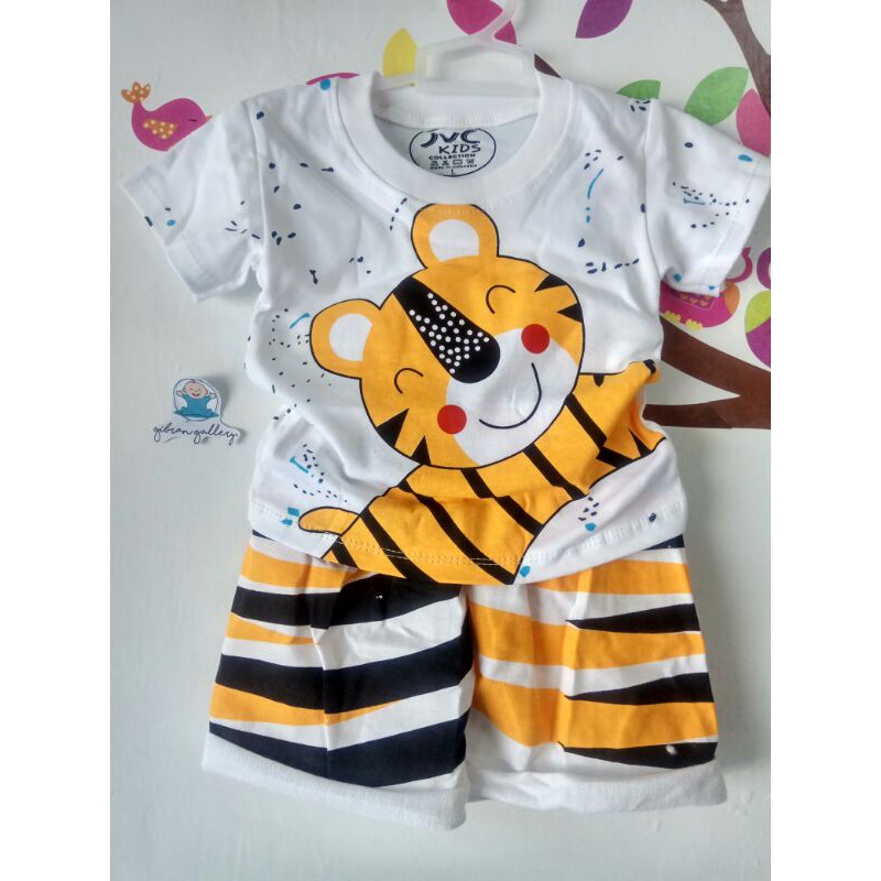 SETELAN JVC KIDS MOTIF TIGER