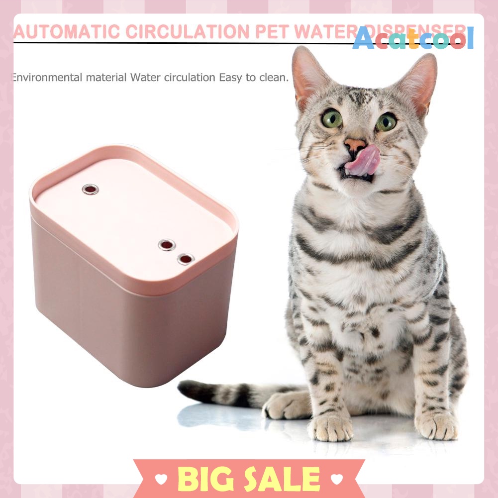 Pet Smart Water Dispenser Cat Dogs Automatic Water Fountain with USB Cable