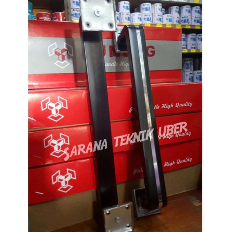Handle Pintu Sunlog Kotak -Hitam