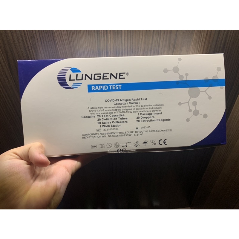Clungene Covid-19 Antigen Rapid Test Saliva / Air Liur Original Murah