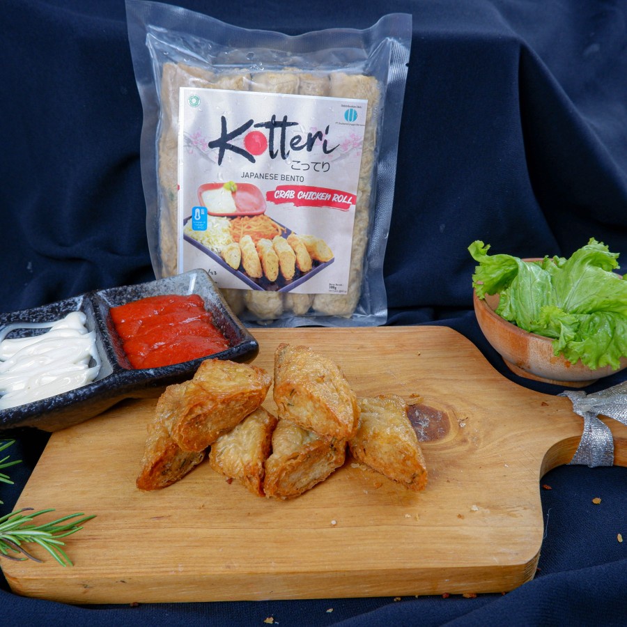 Jual Kotteri Crab Chicken Roll / Kani Roll Premium Bento isi 5 roll (Frozen Ready to Cook