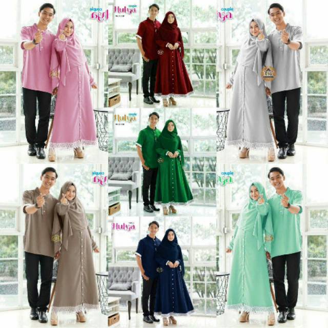 Hulya Set Gamis Couple Lebaran Murah