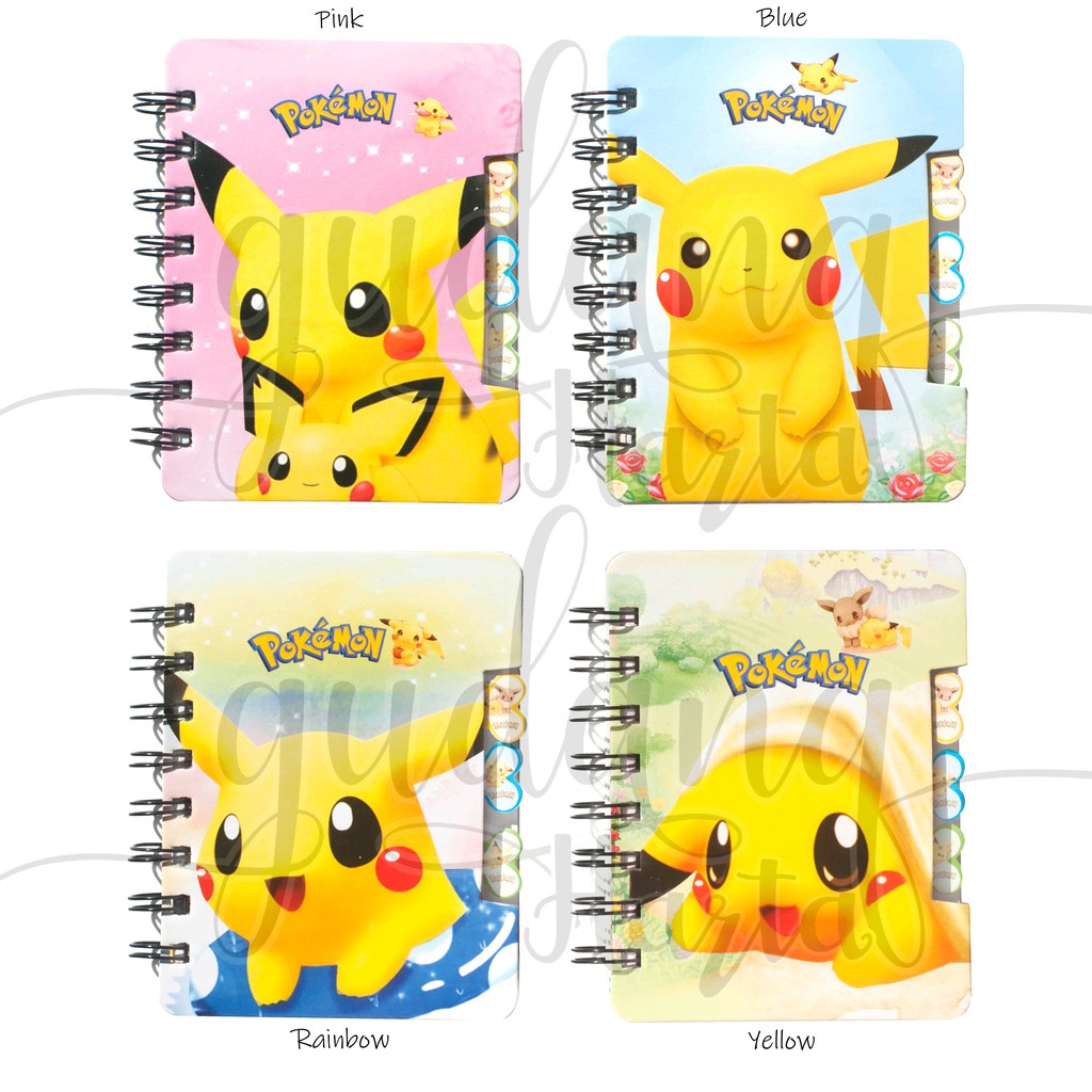 

Notebook Monster Listrik Pikachu, Pokemon Lucu Memo Unik Buku Catatan Lucu GC 308089