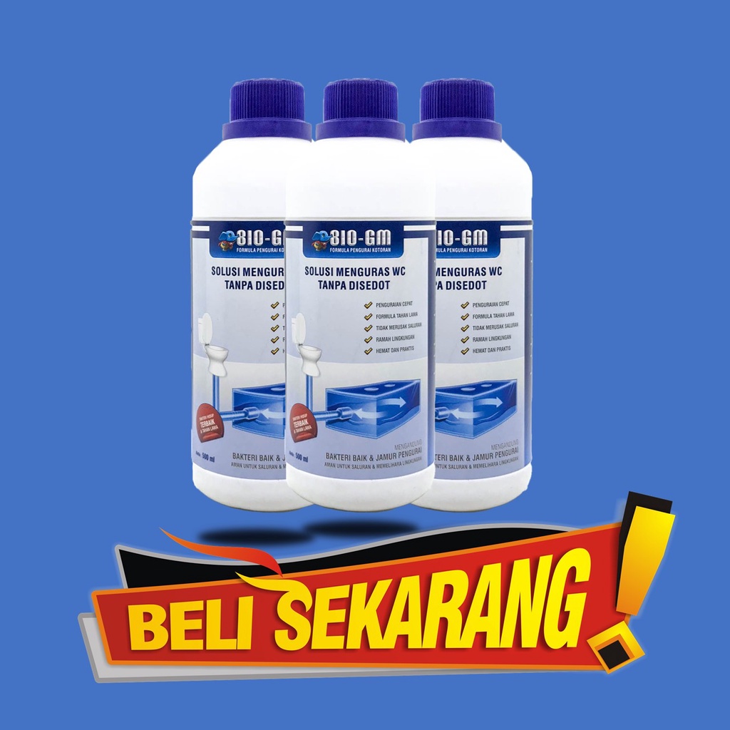 Pembersih Saluran WC Kloset BIO-GM Anti Sumbat Anti Mampet