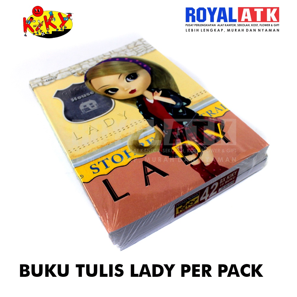 

Buku Tulis Kiky Boxy 42 Lembar / Pack (Isi 10 Buku) Alat Tulis Sekolah