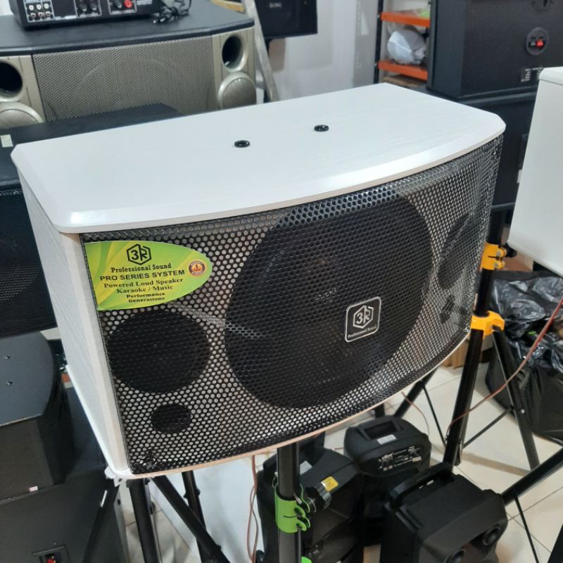 Speaker Pasif 3R 10 Inch Warna Putih - 1 Set ( 2 Unit ) Type : CORVUS