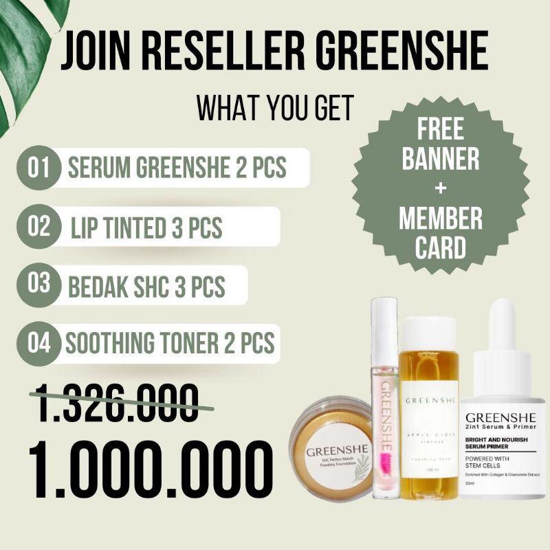 Greenshe Paket Reseller Batch 2