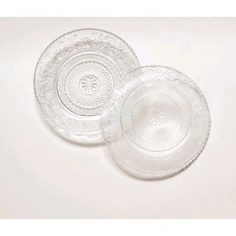 Piring Pisin Lepek Mini Kecil Kaca Beling Murah 6 Pcs