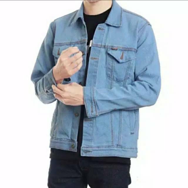 JAKET LEVIS PRIA DENIM BIRU MUDA / JAKET MASA KINI