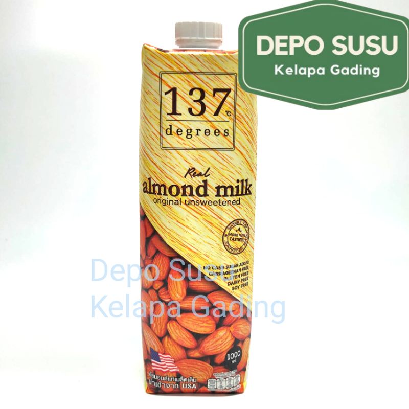 137 Degrees 1L Almond Milk Walnut Pistachio Chocolate | 1000ml Susu Organic Gluten Free Dairy Soy