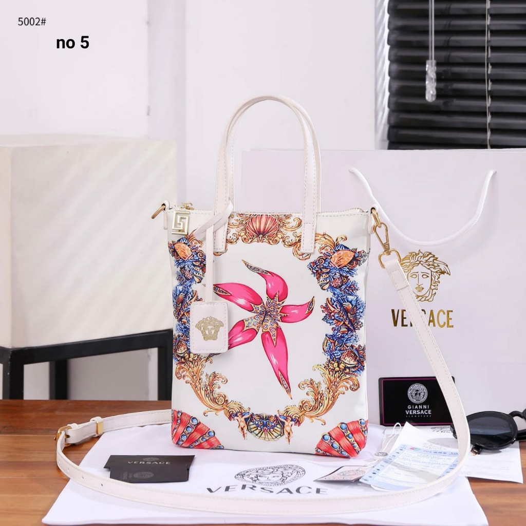 V Medusa Amplified Print Mini Tote Bag V-5002