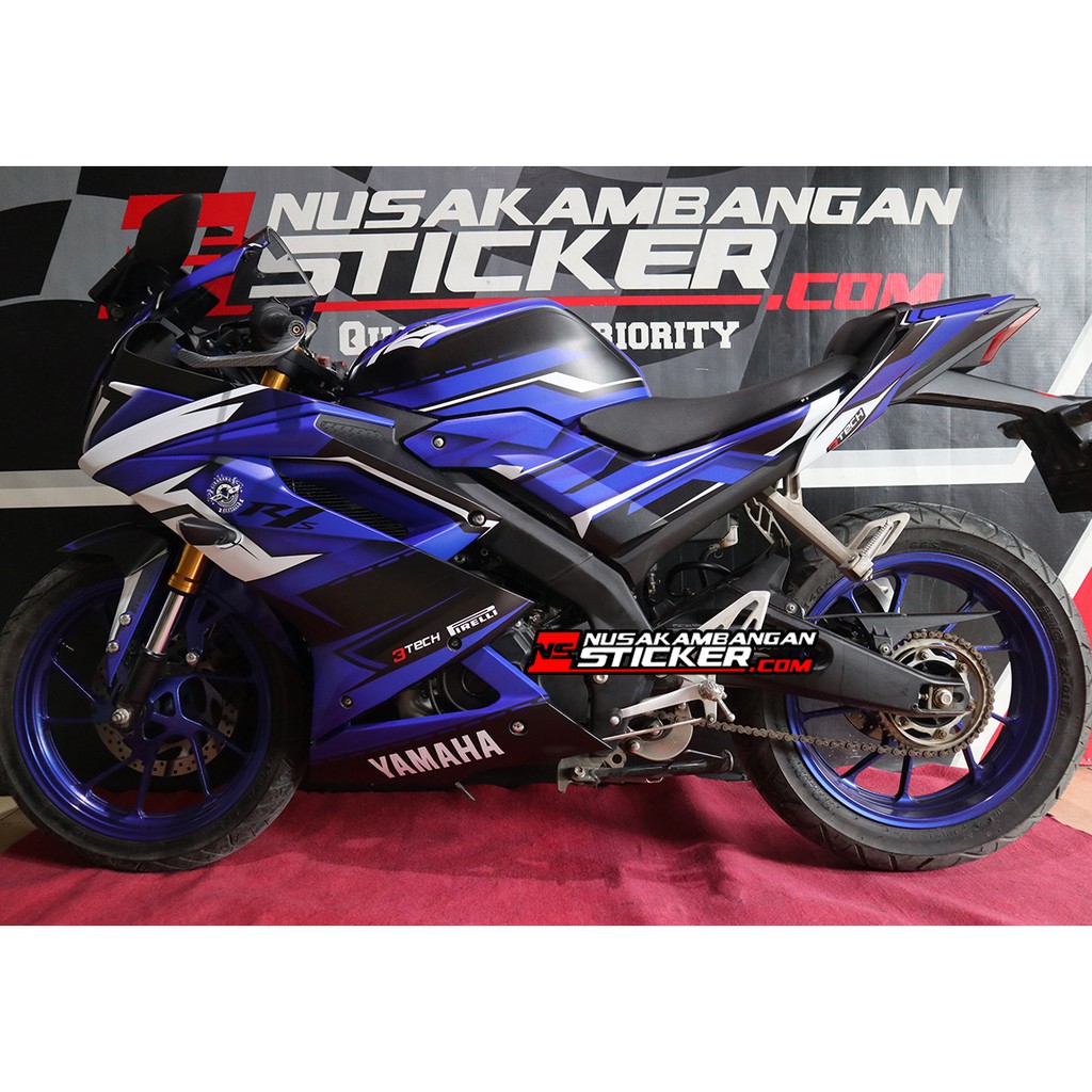 Decal Stiker R15 V3 Biru Grafis Fullbody