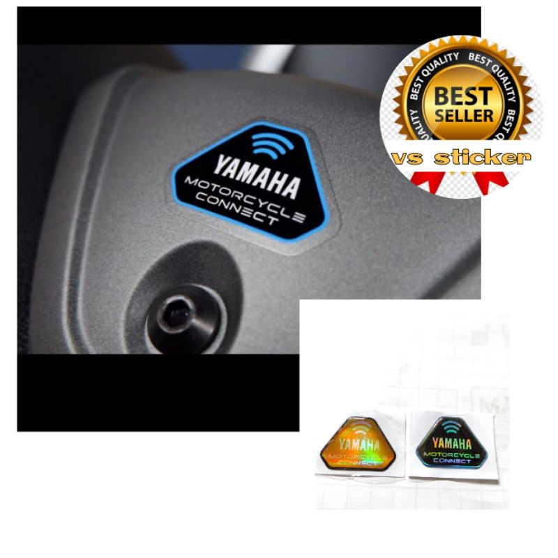 EMBLEM TIMBUL LOGO YAMAHA MOTORCYCLE CONNECT Y CONNECT Aerox nmax lexi x max