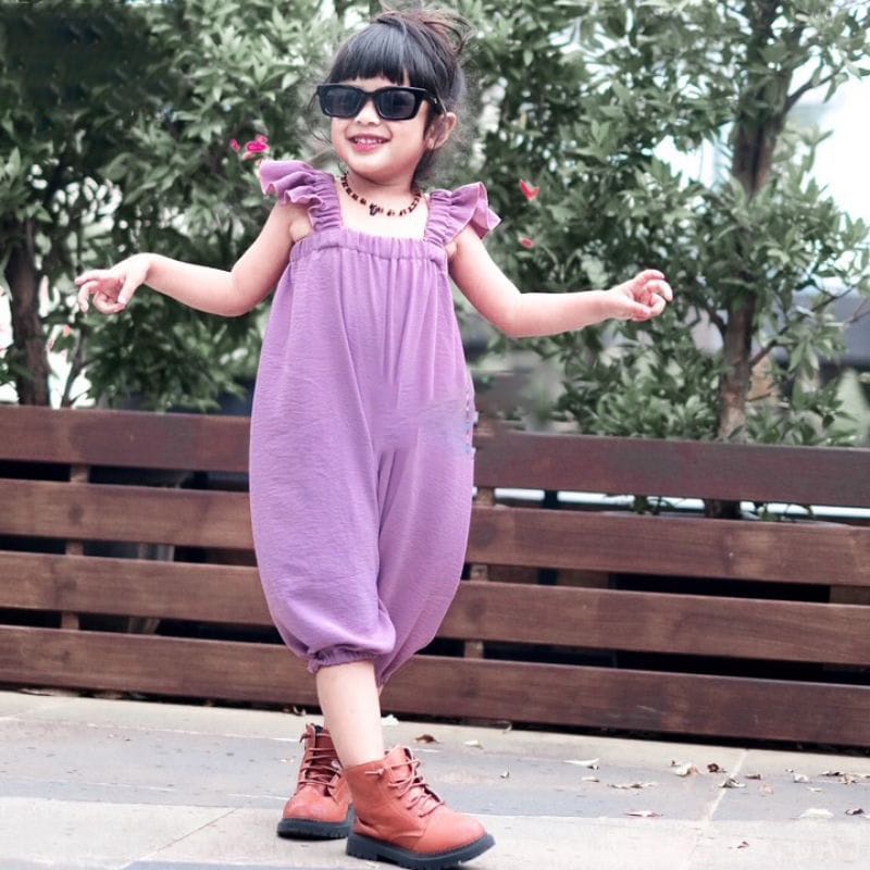 BEFAST - ZTL OOTD Jumpsuit Anak ALIYAH / JUMPSUIT ANAK DIANA / Jumpsuit Anak Perempuan keluaran terbaru / Pakaian Anak-Anak Lucu / Jumpsuit Casual Anak / Fashion Anak Jalan-Jalan / Jumpsuit Tanpa Lengan Polos / Terlaris / Termurah