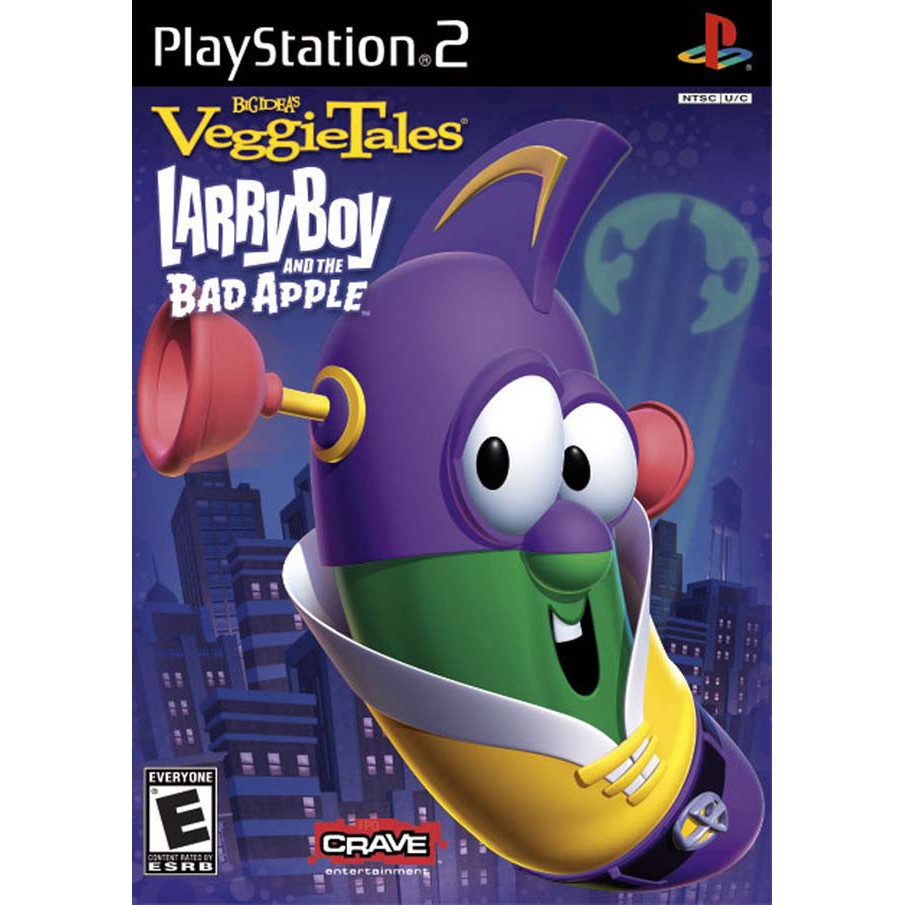 Kaset PS2 Game Big Idea's Veggie Tales -LarryBoy and the Bad Apple