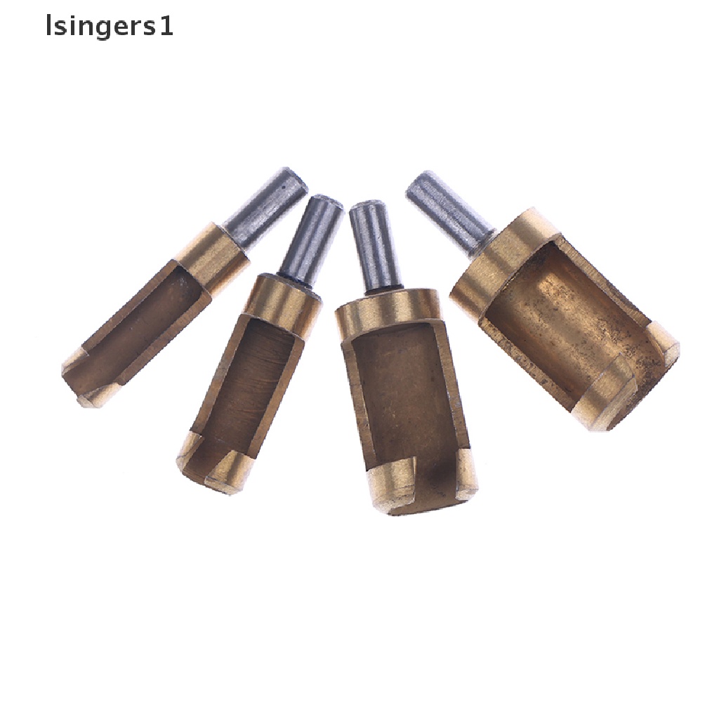 (lsingers1) 4pcs / set Mata Bor Lapis titanium 6-16mm Untuk Melubangi Kayu