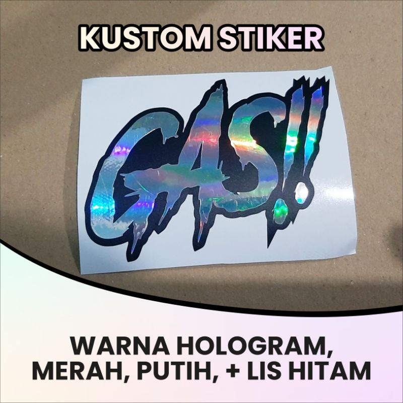 STIKER TANGKI MOTOR GAS!! | STIKER GAS