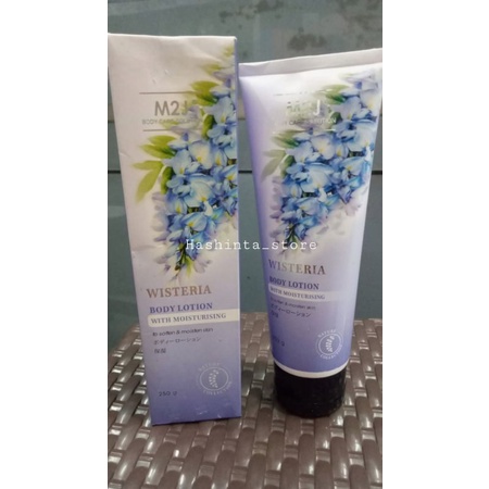 M2J Whitening Body Lotion Wisteria With mousturising 250gr