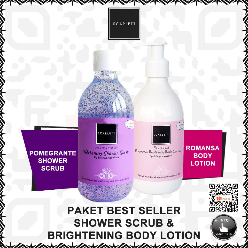 PAKET BEST SELLER SCARLETT SCARLET BODY SHOWER SCRUB (SABUN MANDI