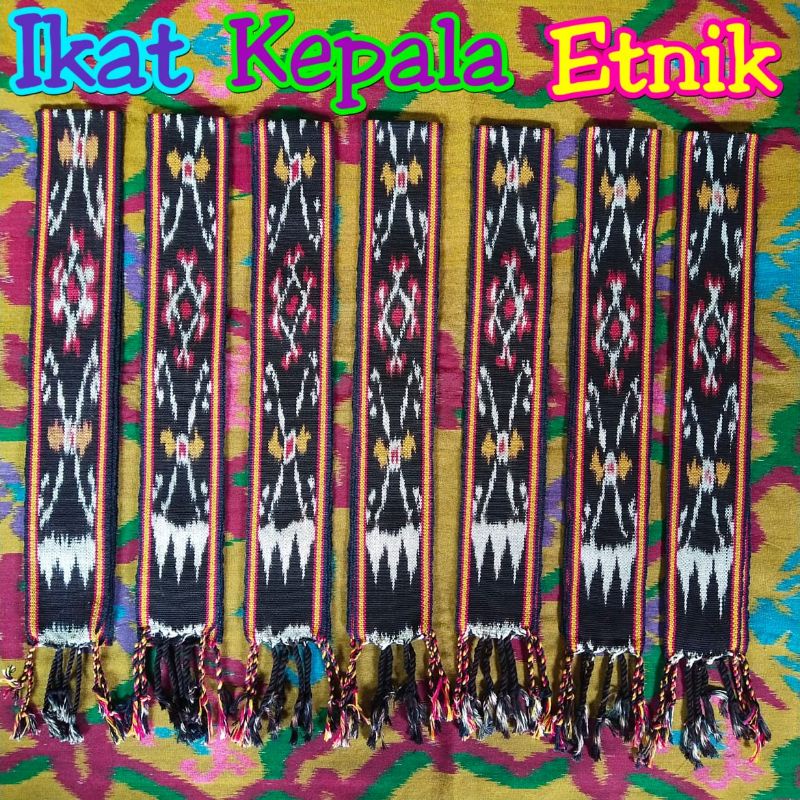 Ikat Kepala Etnik Tenun, kain tenun