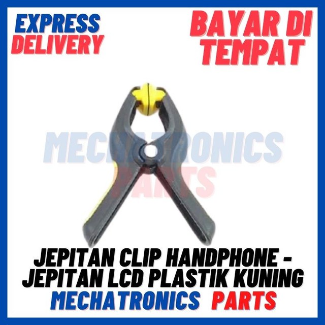 [DEV-9292] JEPITAN CLIP HANDPHONE - JEPITAN LCD PLASTIK KUNING