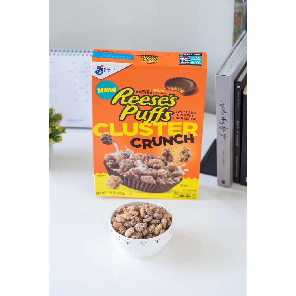 

General Mills Reese's Puffs Cluster Crunch Cereal Import Repack 30gr