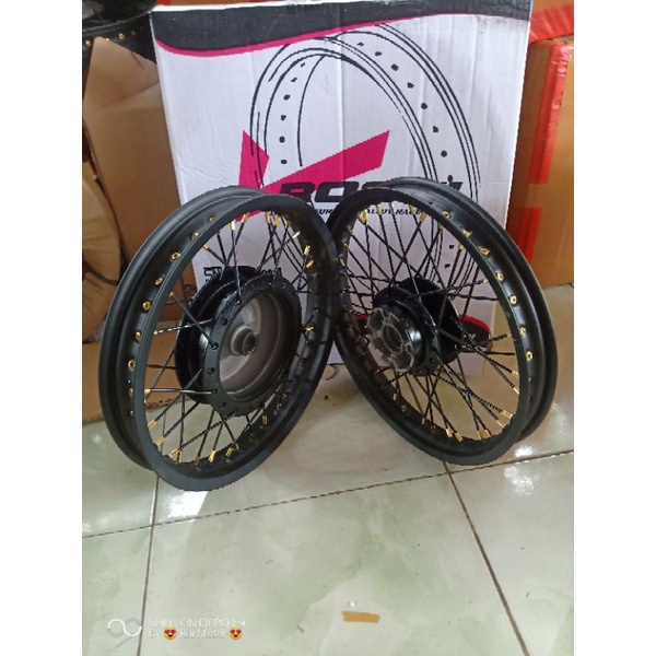 velg jari jari beat street teromol hitam ring 14x160/140