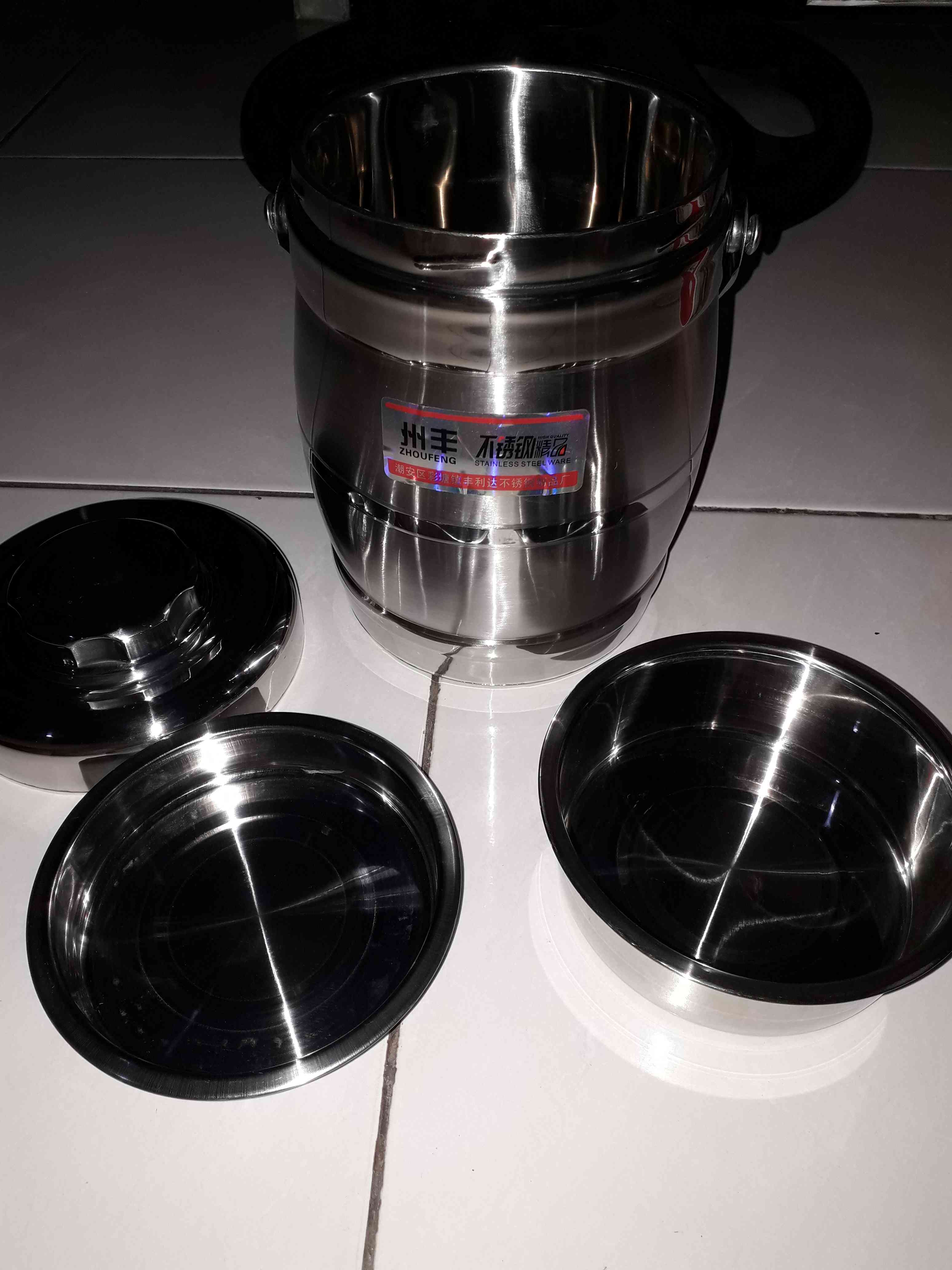 Rantang Tunggal 2.2l/ Rantang Makanan Stainless Steel