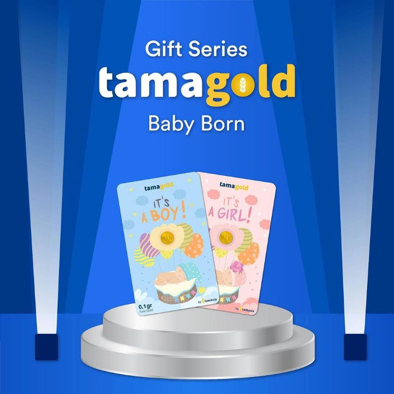 Emas Mini 0.1gr | Tamagold Series Baby Girl | Logam Mulia