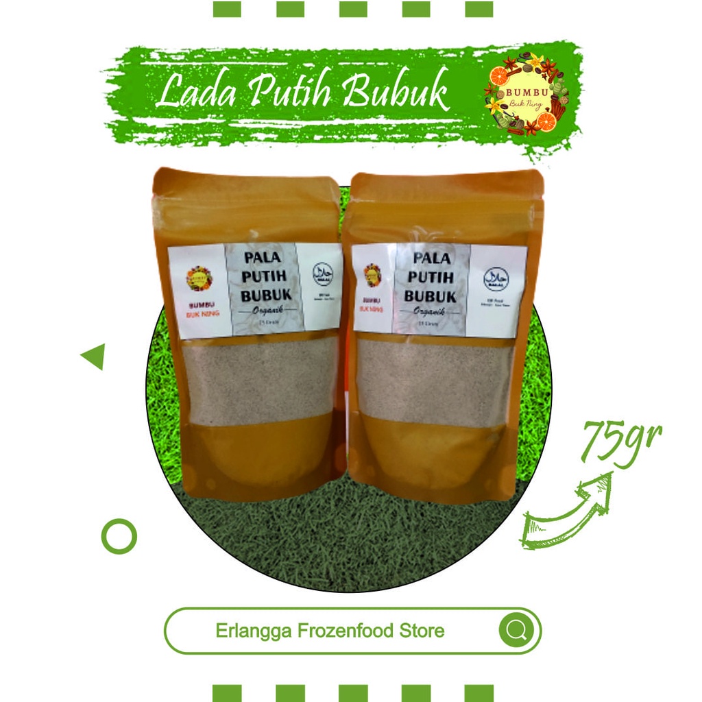 

LADA PUTIH BUBUK POUCH 75 GRAM
