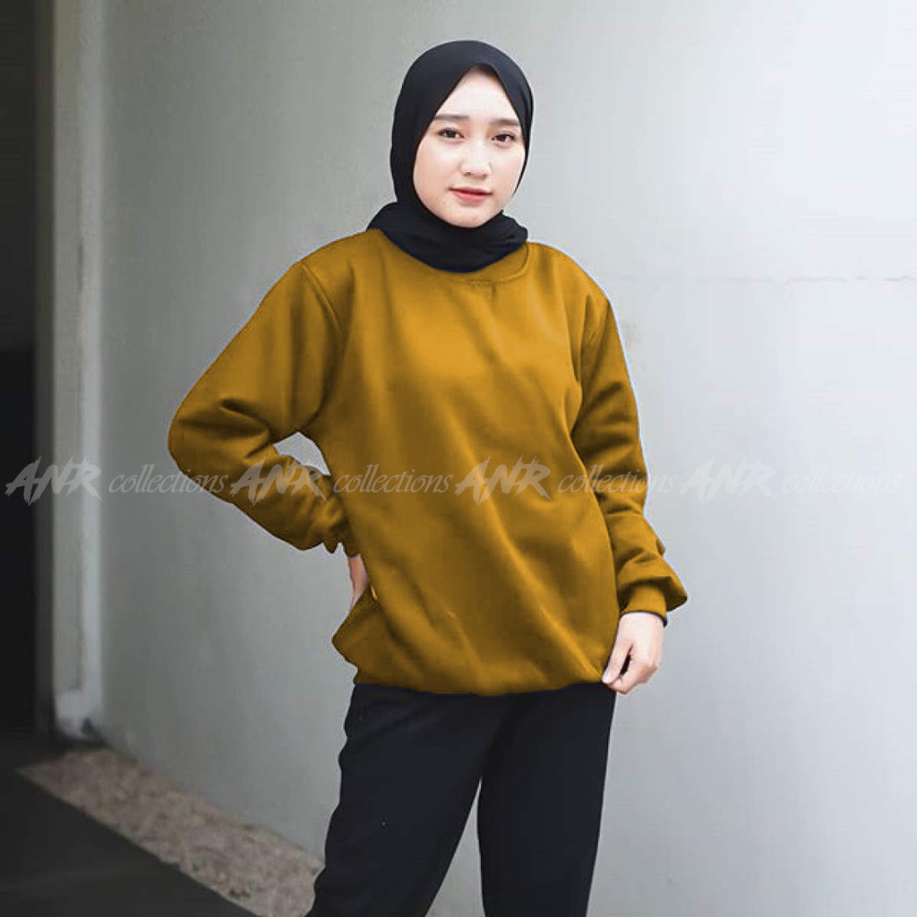 SWEATER BASIC OBLONG POLOS WANITA / Cewek Murah Berkualitas Promo