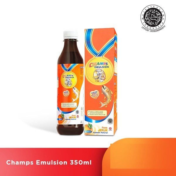Jual Champs Emulsion Botol COD Liver Oil Sirup Rasa Jeruk 350ML Minyak
