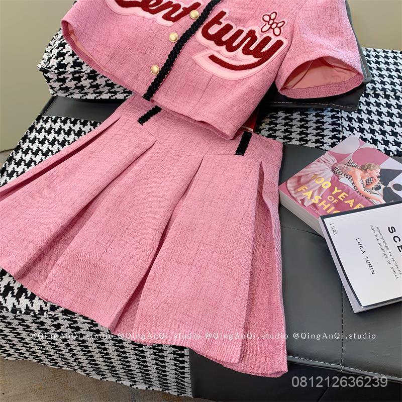 #Sisjuly# Wanita setelan angin dupa kecil musim panas rok temperamen manis wanita baru dua potong