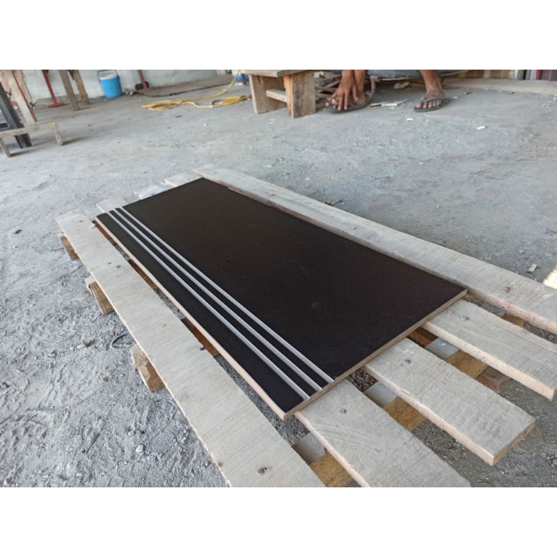 Granit tangga Hitam Matt Kasar Doff Monochrome Black 30x60, 30x80, 30x90, 30x100, 30x120