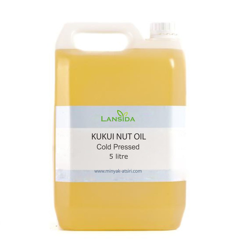 Minyak Kemiri Murni 5L Kukui Nut Cold Pressed Oil Pure Candlenut Penumbuh Rambut Alami