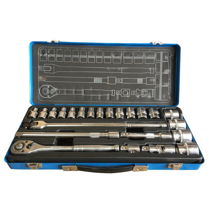 Kunci Sok set 24 pcs 6PT 1/2inch DR MultiPro