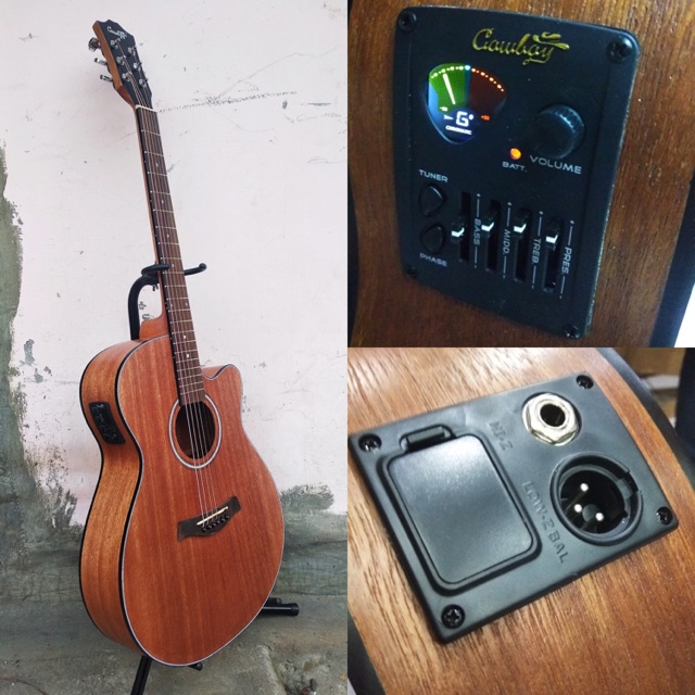 Preamp Gitar Tuner / Equalizer / Aw-35 Original Cowboy Murah