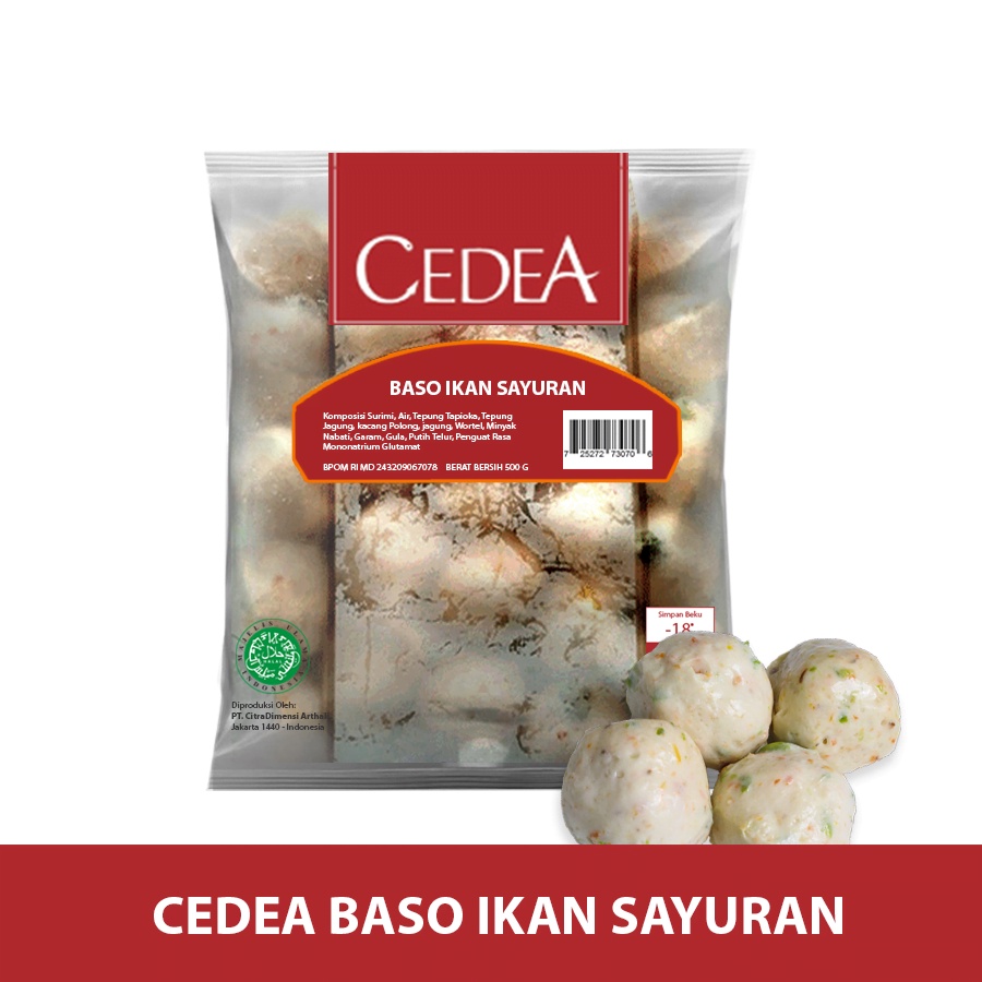 

Cedea Baso ikan sayuran 500 gr