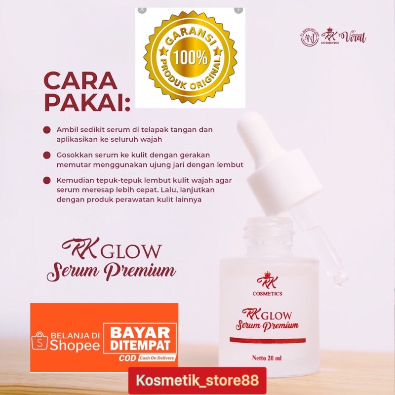 SERUM PREMIUM RK GLOW/SERUM WAJAH PEMUTIH ANJ