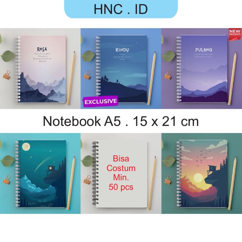 

NOTEBOOK NOTES BOOK JURNAL JOURNAL A5 BUKU CATATAN BUKU TULIS DIARY AGENDA PLANNER SPIRAL AESTHETIC