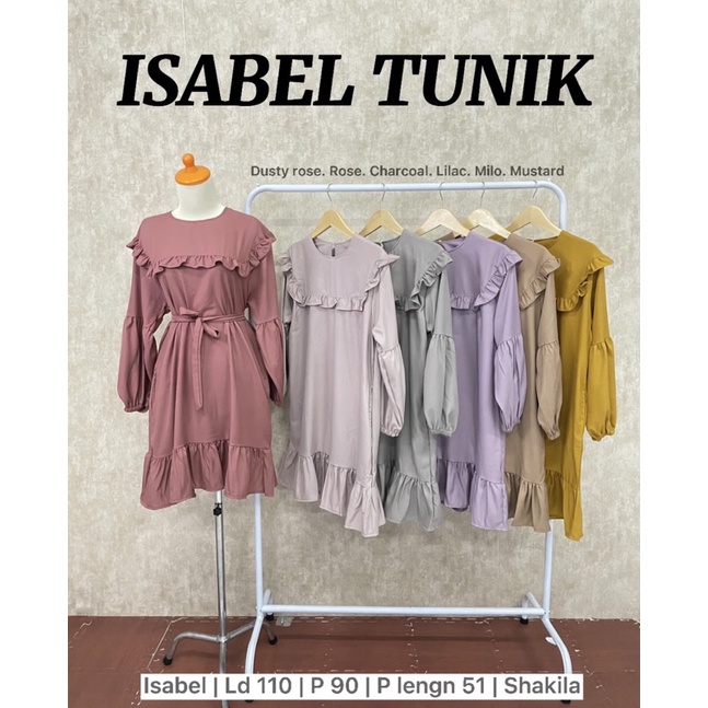 ISABEL - TUNIK BALON TUNIK SHAKILA MUSLIM MURAH GROSIR