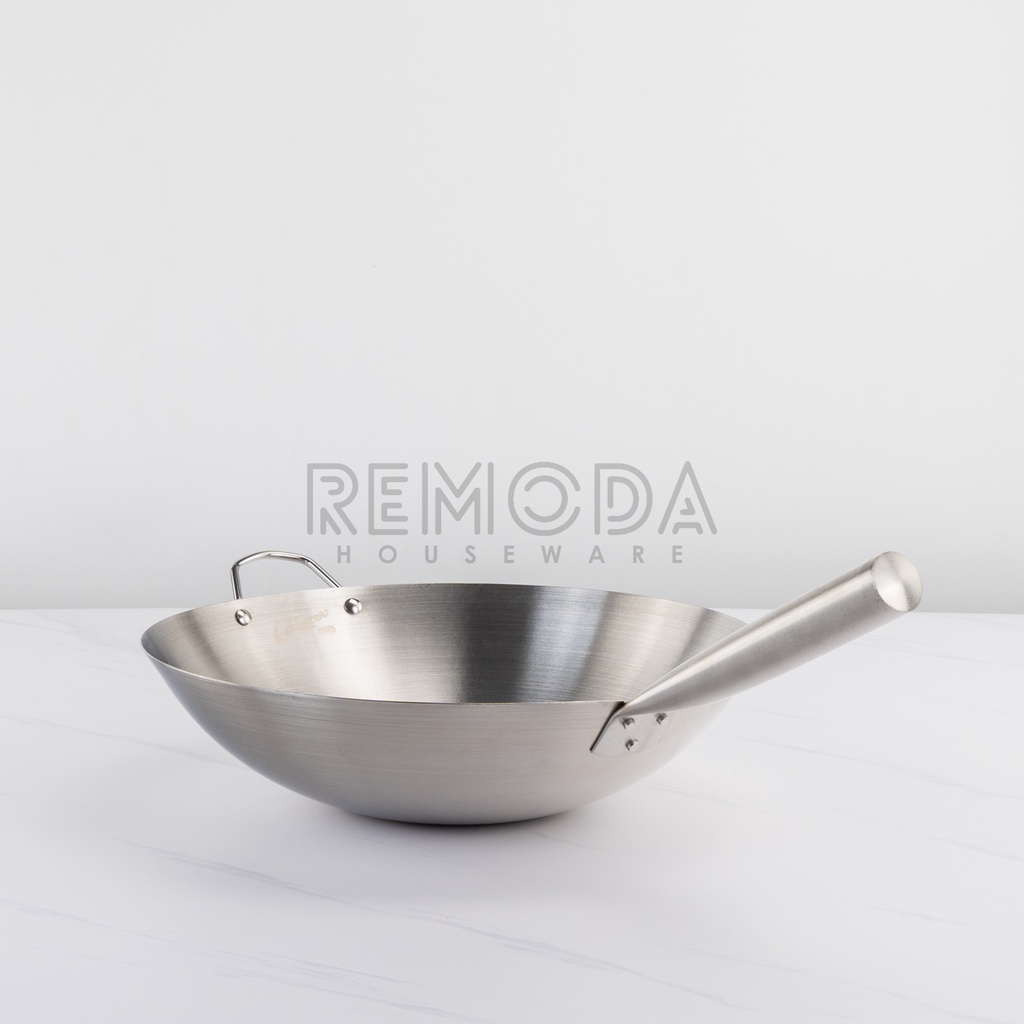 [Calypso] Kuali / Wajan / Penggorengan Gagang Stainless Steel 100% ORIGINAL
