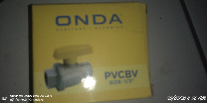 Stop Kran Ball Valve Onda Polos 1/2 Inch