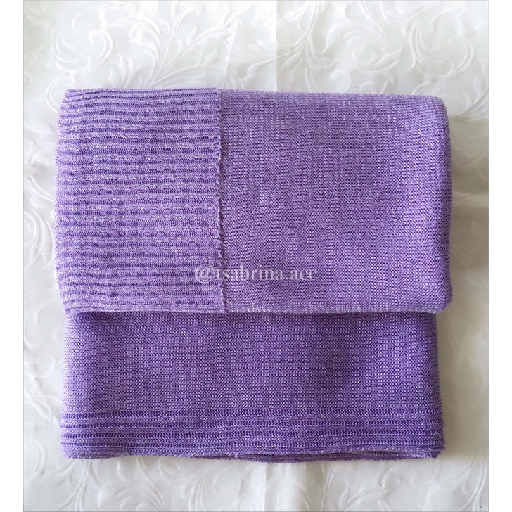 pasmina gliter rajut premium | kerudung pashmina pengantin-Ungu muda